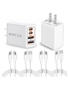 Cargador Rápido 40W Famoby + 2 Cables USB-C y Tipo C-C