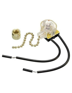 Cadena de Tirón de Reemplazo para Ventilador de Techo Negro - YuanHolumid