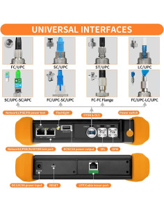 Probador OTDR Henkion RSO-65 1310/1550nm 28/26dB Pantalla Táctil 2