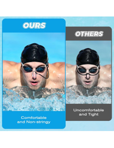 Set de 2 Clips de Nariz para Natación Dunkive con Cordón 2