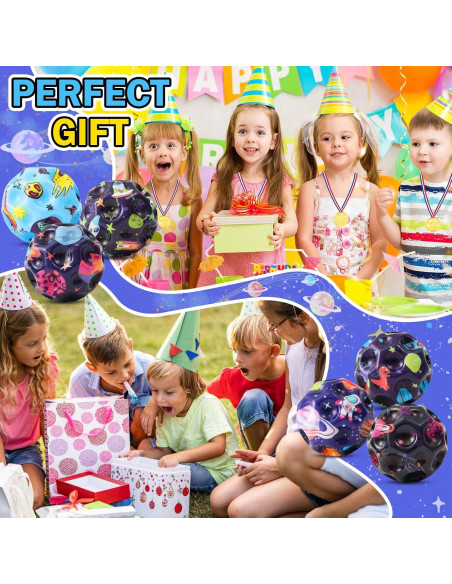 12 Pelotas Rebotadoras Coloridas YVBBHE para Niños 6.86 cm