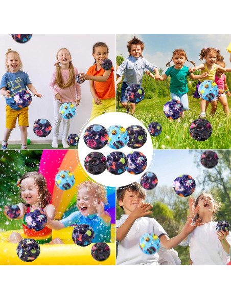 12 Pelotas Rebotadoras Coloridas YVBBHE para Niños 6.86 cm
