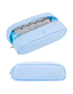 Estuche Organizador de Lentes de Contacto Azul - Capacidad 60 Lentes