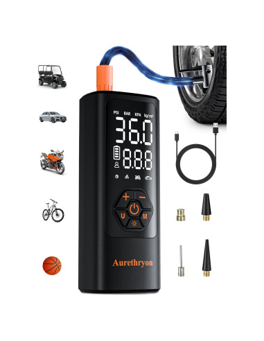 Compresor de Aire Portátil Aurethryon 150 PSI Batería 5200mAh