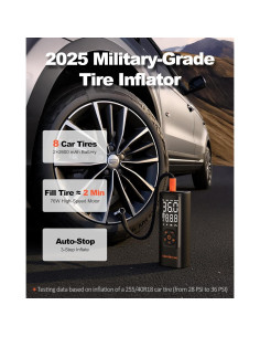 Compresor de Aire Portátil Aurethryon 150 PSI Batería 5200mAh 2