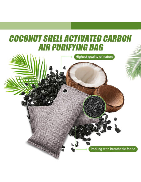 Bolsas de Carbón Activado HANYAN 200g - Eliminador de Olores