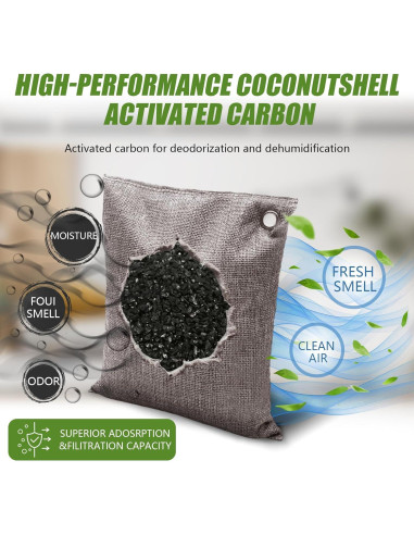 Bolsas de Carbón Activado HANYAN 200g - Eliminador de Olores