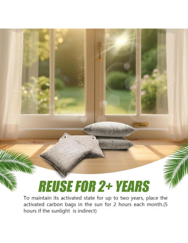 Bolsas de Carbón Activado HANYAN 200g - Eliminador de Olores