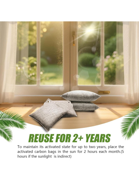 Bolsas de Carbón Activado HANYAN 200g - Eliminador de Olores