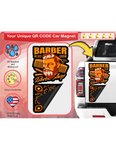 Imán Magnético Personalizado QR Vinilo Multicolor 15x15cm 2