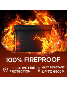 Bolsa de Documentos a Prueba de Fuego CAUTIS A4 8 Capas 2