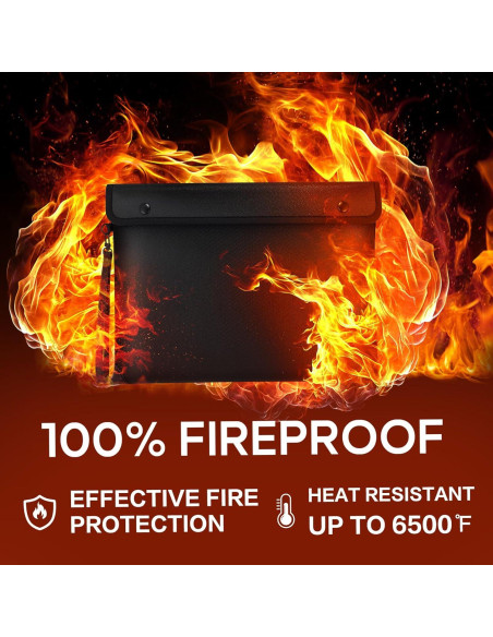 Bolsa de Documentos a Prueba de Fuego CAUTIS A4 8 Capas