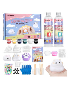 Kit de Hacer Squishies DIY Heckles - Moldes de Silicona 250g