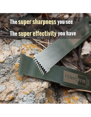 Raspador Serrado Grande FERROFIRE SA02 de Acero Carbono - 2 Unidades