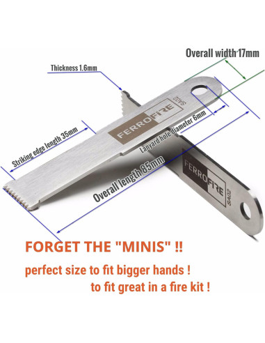 Raspador Serrado Grande FERROFIRE SA02 de Acero Carbono - 2 Unidades
