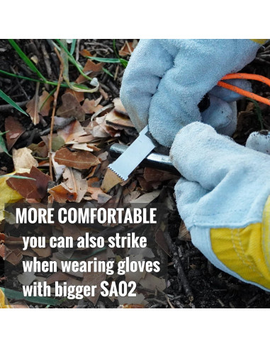 Raspador Serrado Grande FERROFIRE SA02 de Acero Carbono - 2 Unidades