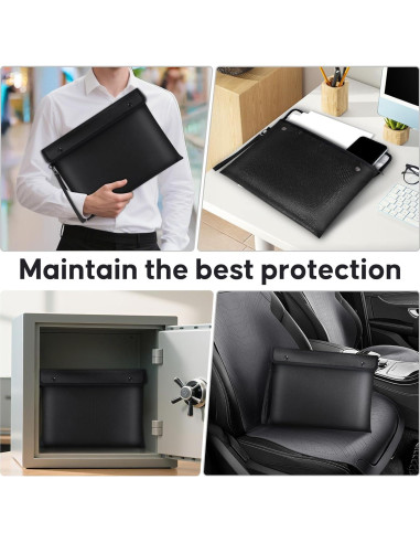 Bolsa de Documentos a Prueba de Fuego CAUTIS A4 8 Capas