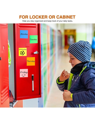 Notas Adhesivas Magnéticas Reutilizables MAXECHO 40 Pcs 7.6x7.6 cm