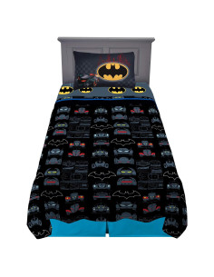 Conjunto de Sábanas Individual Franco Batman 3 Piezas Microfibra