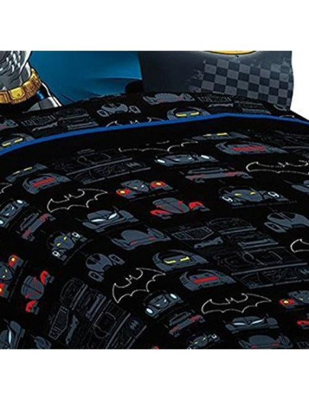 Conjunto de Sábanas Individual Franco Batman 3 Piezas Microfibra