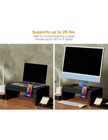 Soporte de Monitor Ajustable Bostitch Konnect Negro 42x25cm