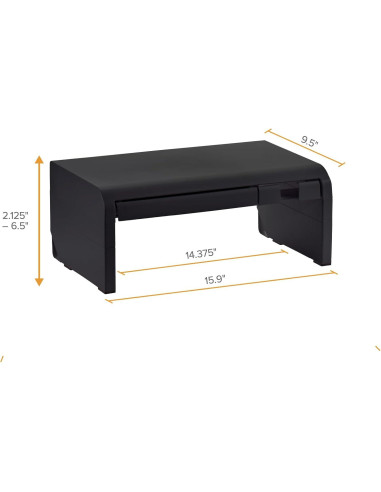 Soporte de Monitor Ajustable Bostitch Konnect Negro 42x25cm