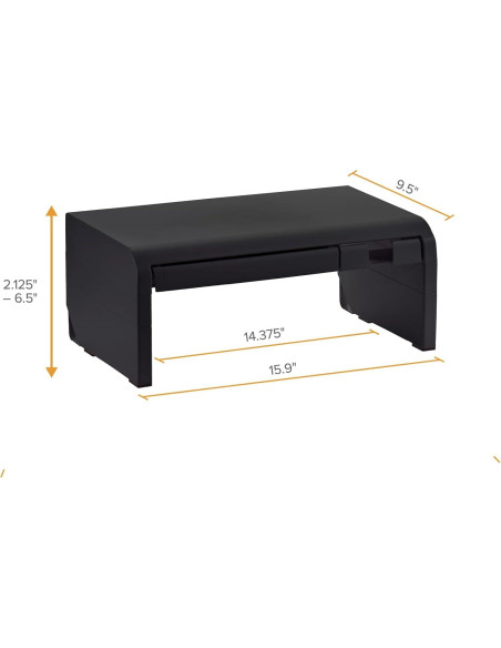 Soporte de Monitor Ajustable Bostitch Konnect Negro 42x25cm