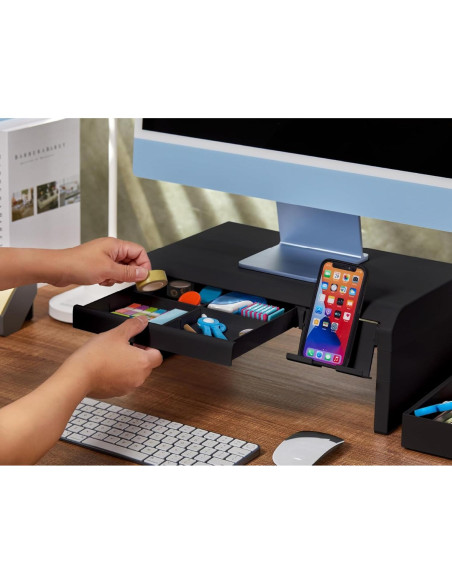 Soporte de Monitor Ajustable Bostitch Konnect Negro 42x25cm