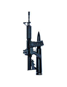 Antena de Bala VMS Racing AR-15 Negra 14 cm Antirrobo