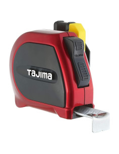 Cinta Métrica Tajima SSSF-25BW 7.62 m x 2.54 cm con Soporte