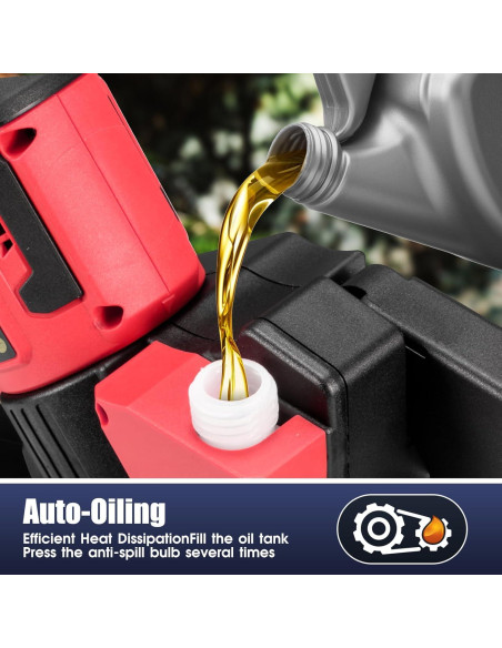 Mini Motosierra Eléctrica Milwaukee 18V 8" Autoengrasado