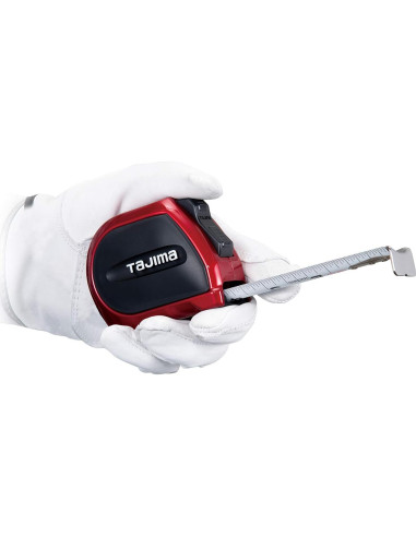 Cinta Métrica Tajima SSSF-25BW 7.62 m x 2.54 cm con Soporte