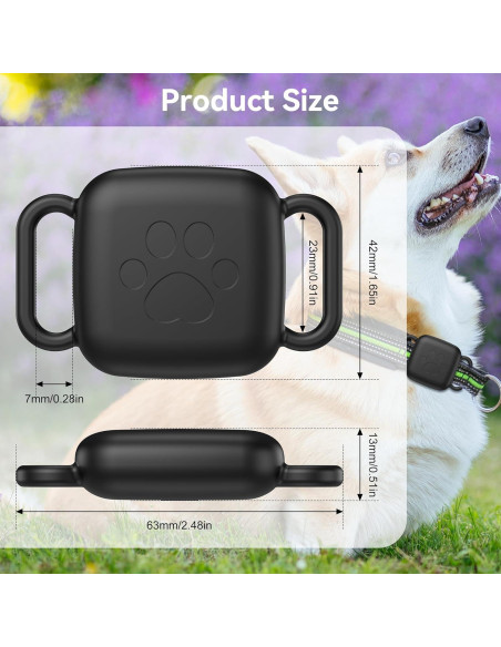 Soporte para Collar de Perro Life360 Tile Mate 2024 - 2 Unidades