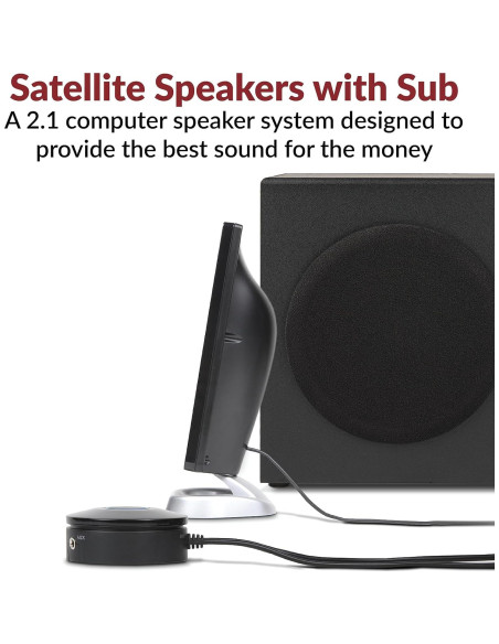 Altavoces 2.1 Cyber Acoustics CA-3090 con Subwoofer 18W
