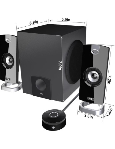 Altavoces 2.1 Cyber Acoustics CA-3090 con Subwoofer 18W