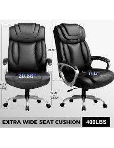 Silla de Oficina Ergonómica COMHOMA CH158 Ajustable con Ruedas 2