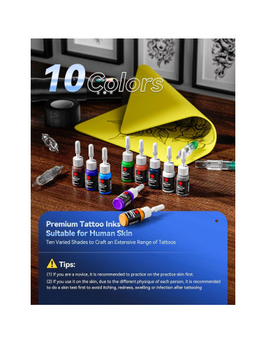 Kit de Máquina de Tatuaje Inalámbrica Phomemo con 20 Agujas