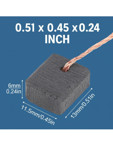 Cepillos de Carbono de Reemplazo Dewalt DWE402 - 4 Piezas