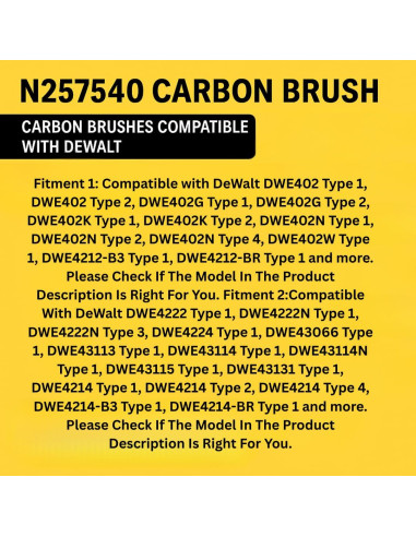 Cepillos de Carbono de Reemplazo Dewalt DWE402 - 4 Piezas