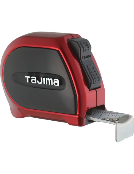 Cinta Métrica Tajima SSSF-25BW 7.62 m x 2.54 cm con Soporte