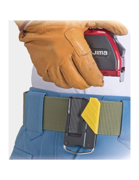 Cinta Métrica Tajima SSSF-25BW 7.62 m x 2.54 cm con Soporte