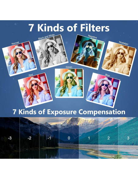 Cámara Digital Zunate 64MP 4K UHD con Zoom 18X y Pantalla 3"