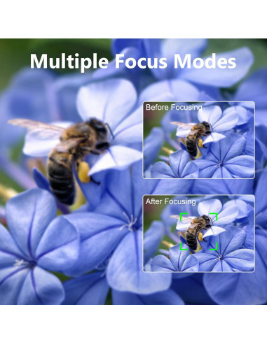 Cámara Digital Zunate 64MP 4K UHD con Zoom 18X y Pantalla 3"