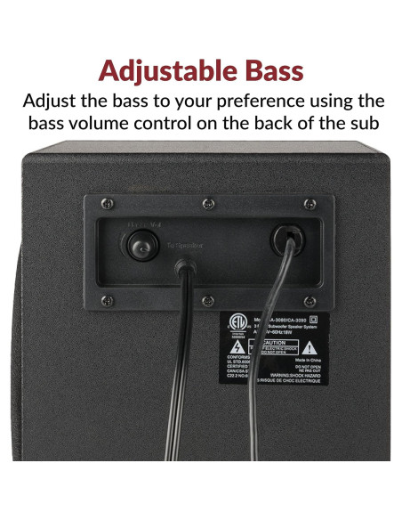 Altavoces 2.1 Cyber Acoustics CA-3090 con Subwoofer 18W