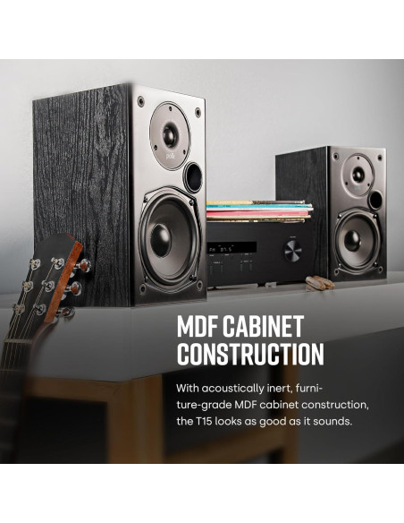 Altavoces de Estantería Polk Audio T15 - Sonido Envolvente, 3.74 kg, Par