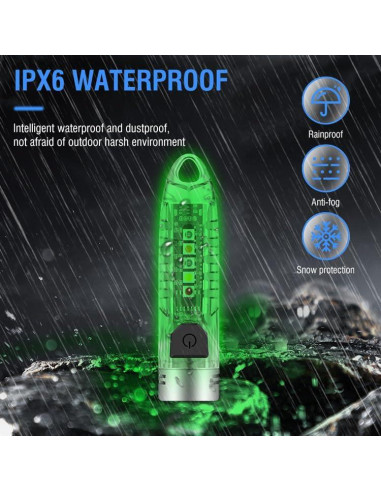 Linterna EDC V1 Mini 2 Pack 400LM Recargable IPX6 Blanca