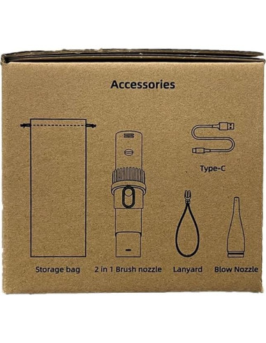Aspiradora de Ranuras Brigii M5 Inalámbrica 2 en 1 Ligera 0.4kg