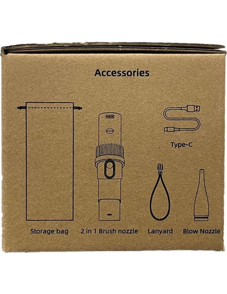 Aspiradora de Ranuras Brigii M5 Inalámbrica 2 en 1 Ligera 0.4kg