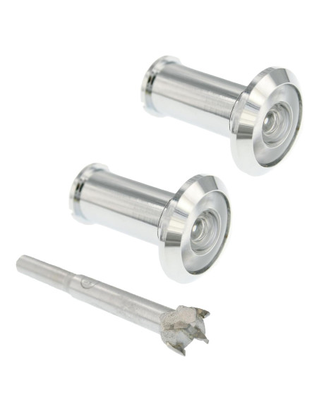 Visor de Mirilla de Puerta 180 Grados TB-SENROCA Cromo Brillante