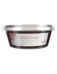 Jabón Negro Marroquí Fatima's Garden 150g Exfoliante Rosa